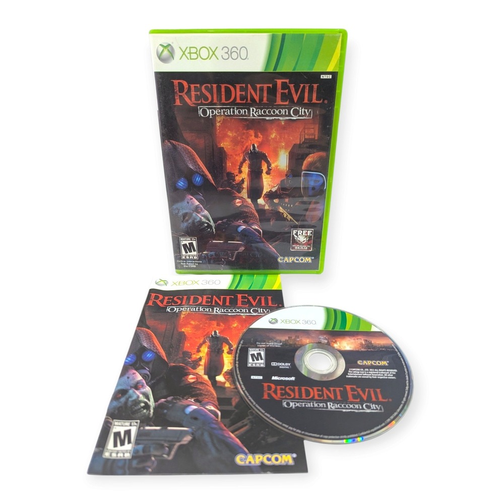 Resident Evil Operation Raccoon City Capcom Xbox 360 CIB Shooter Game